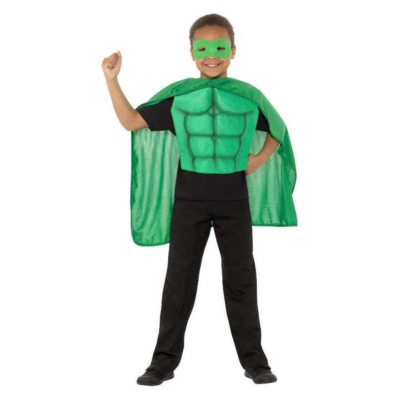Kids Superhero Kit Child Green Unisex