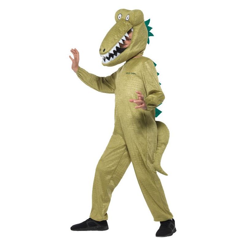 Roald Dahl Deluxe Enormous Crocodile Costume Kids Green Boys