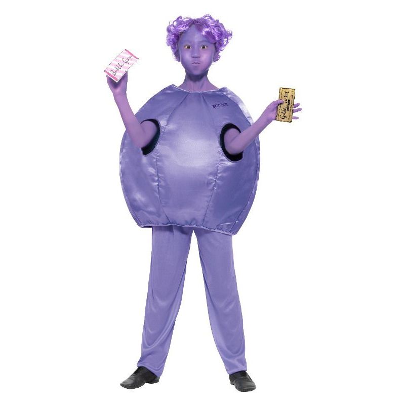 Roald Dahl Deluxe Violet Beauregarde Costume Kids Purple Girls