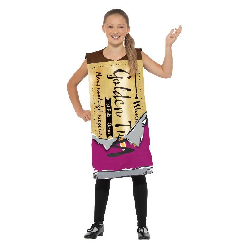 Roald Dahl Winning Wonka Bar Costume Kids Purple Unisex