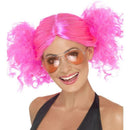 80s Bunches Wig - One Size Womens Pink