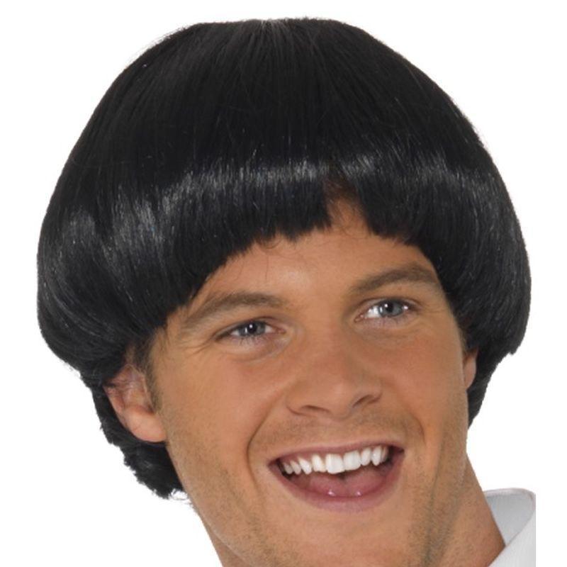 Swinging 60s Bowl Wig - One Size Mens Black