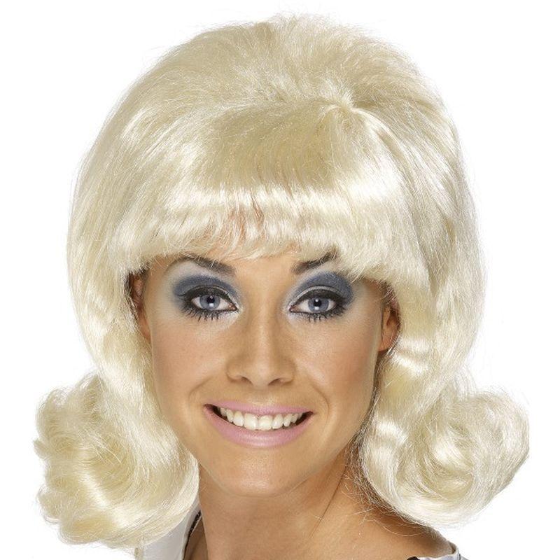 60s Flick-Up Wig - One Size Womens Blonde
