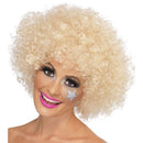 70s Funky Afro Wig - One Size Mens Blonde