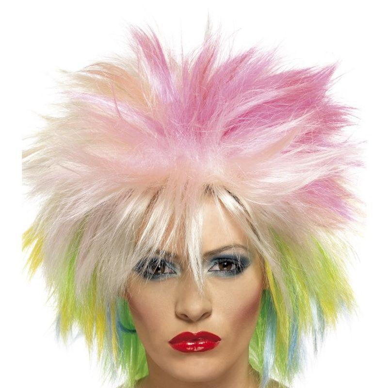 80s Attitude Wig - One Size Womens Multi