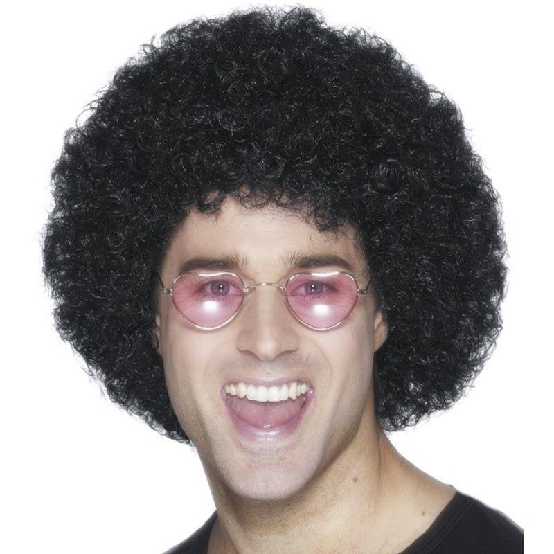 Afro Wig, Economy - One Size Mens Black