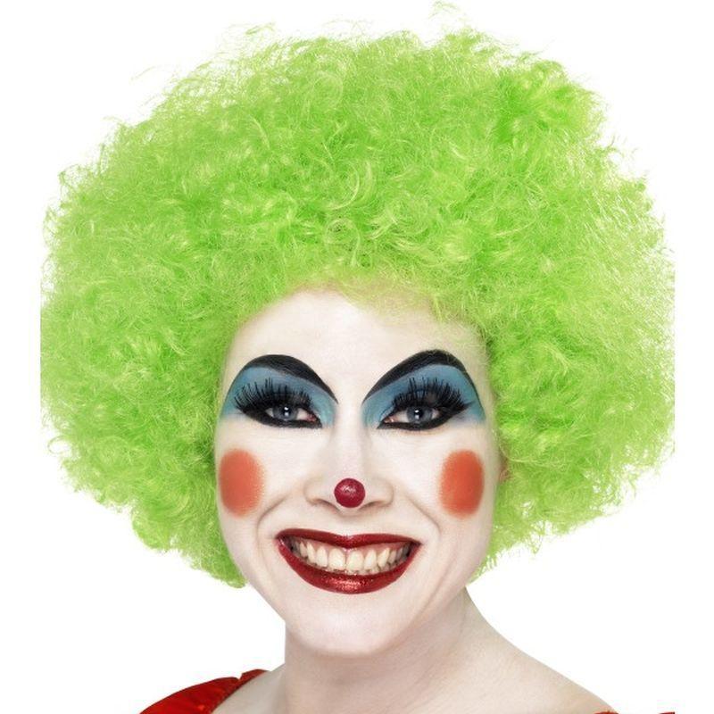 Crazy Clown Wig - One Size Mens Green