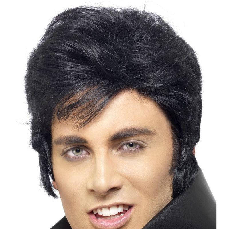Elvis Wig - One Size Mens Black