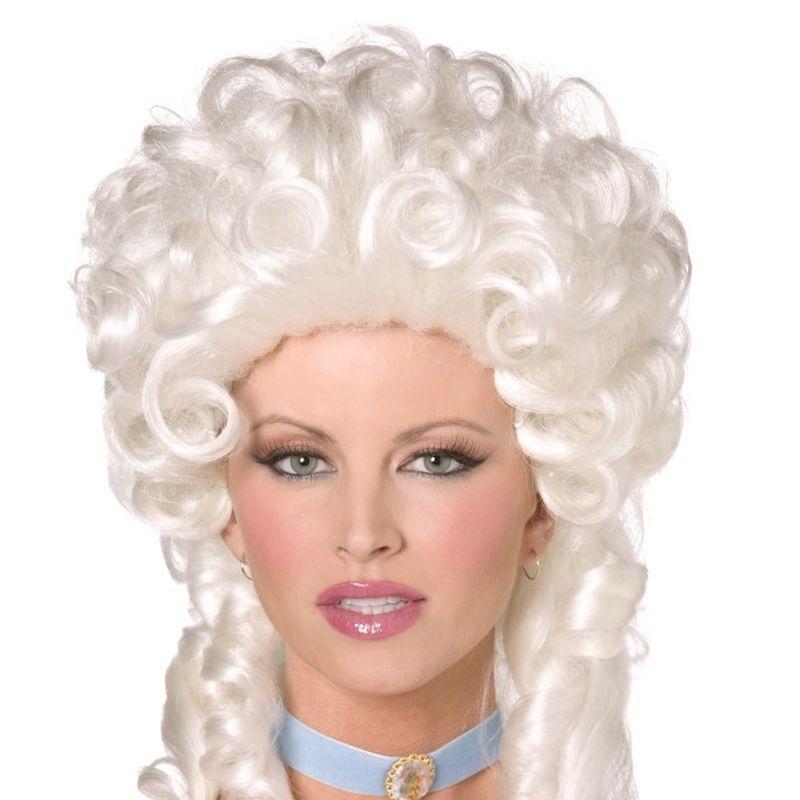 Baroque Wig - One Size Womens White
