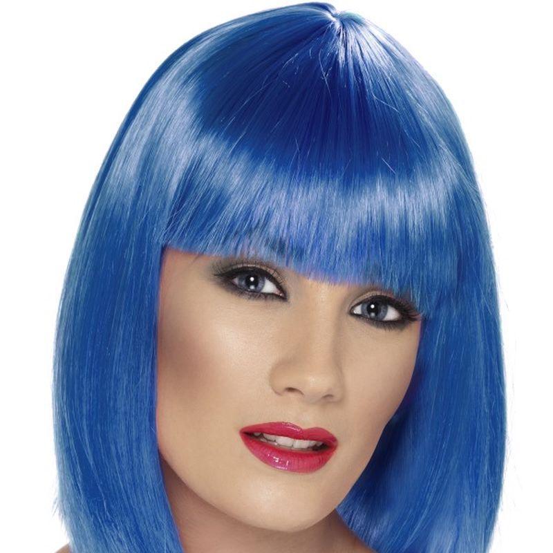 Glam Wig - One Size Womens Blue