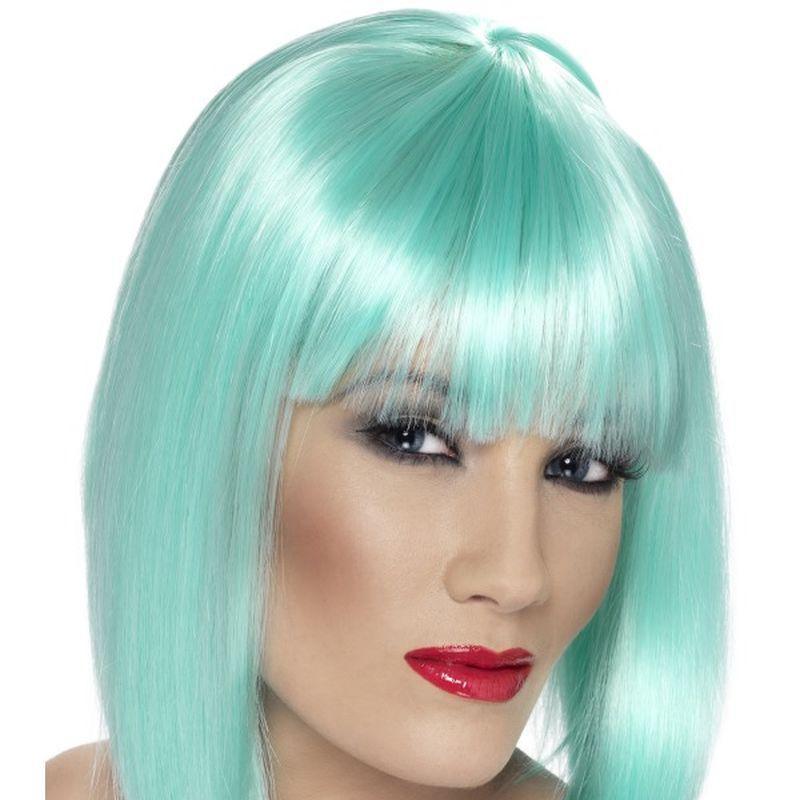 Glam Wig - One Size Womens Aqua