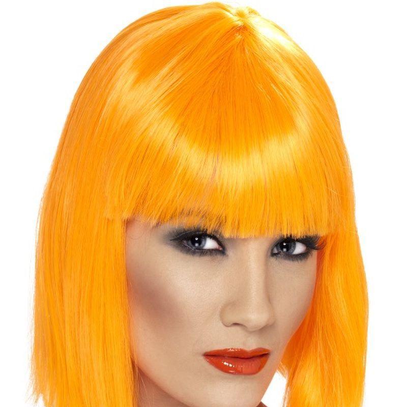 Glam Wig - One Size Womens Orange
