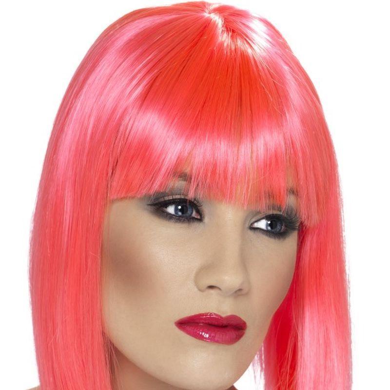 Glam Wig - One Size Womens Pink