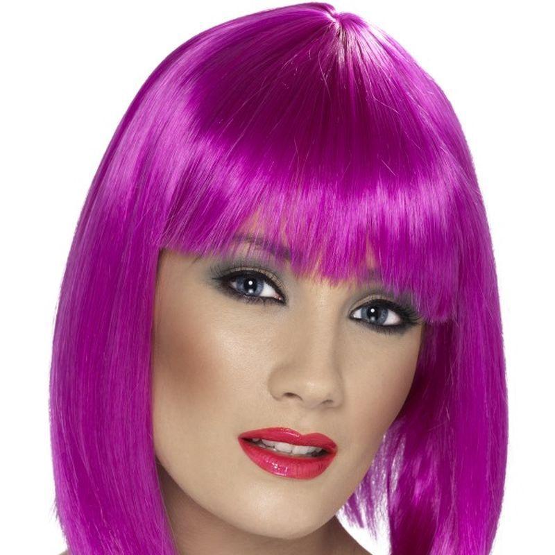 Glam Wig - One Size Womens Purple