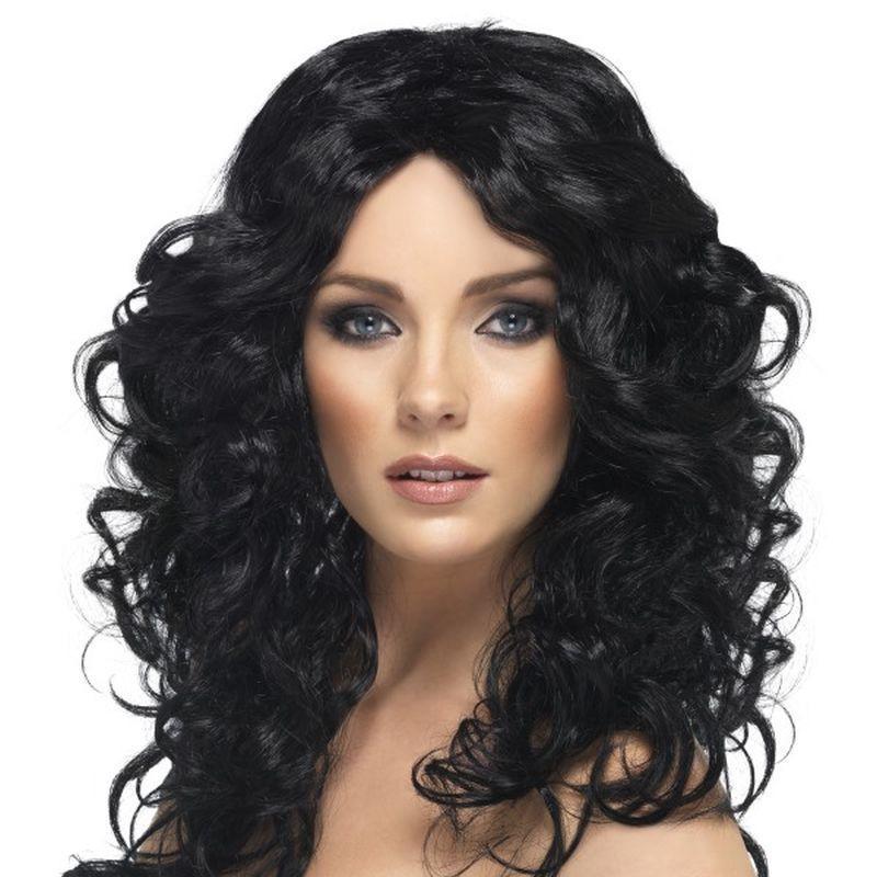 Glamour Wig - One Size Womens Black