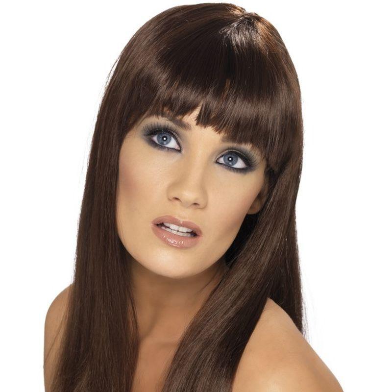 Glamourama Wig - One Size Womens Brown