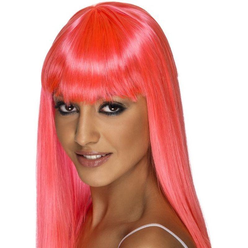 Glamourama Wig - One Size Womens Pink