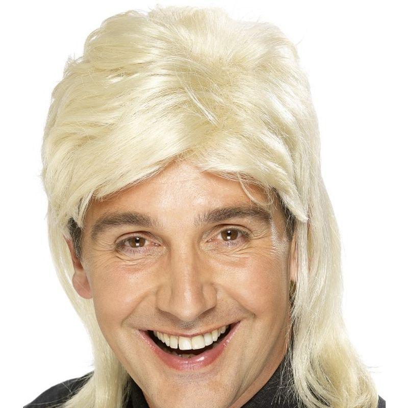 Mullet Wig - One Size Mens Blonde