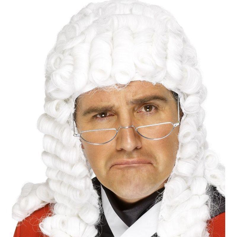 Judges Wig - One Size Mens White