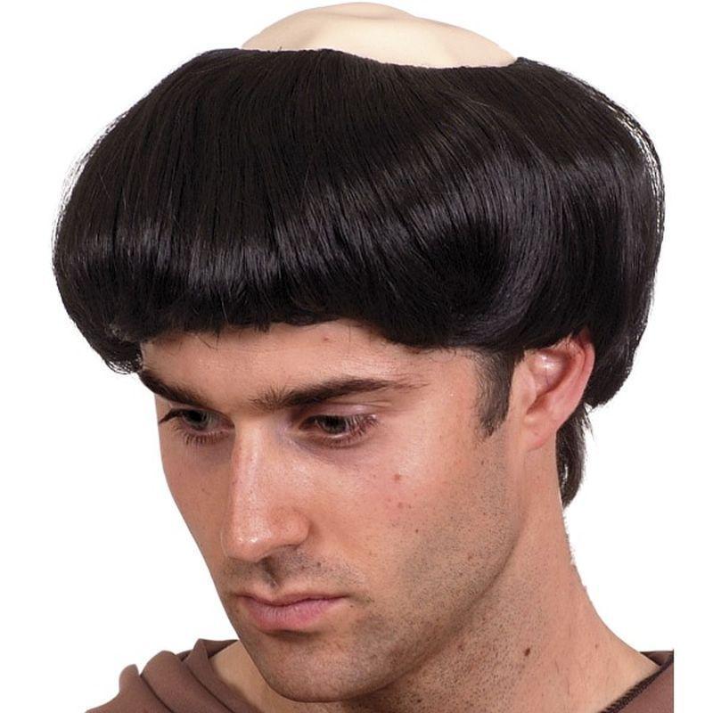 Monks Wig - One Size Mens Black