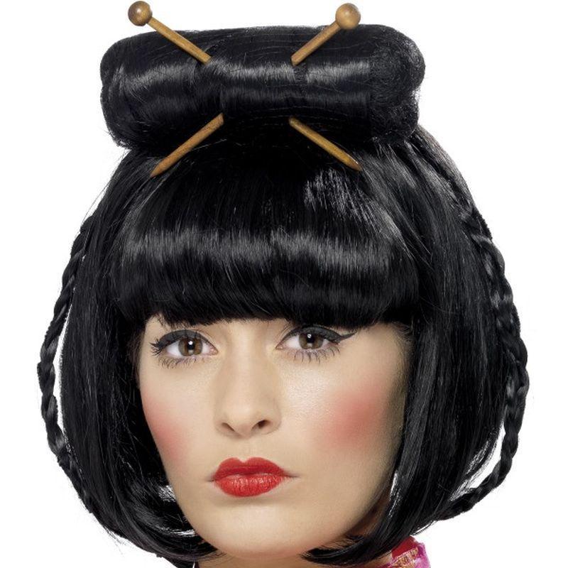 Oriental Lady Wig - One Size Womens Black