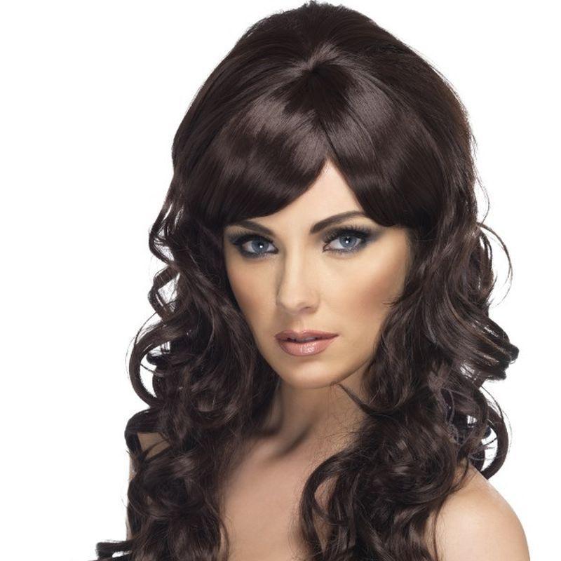 Pop Starlet Wig Adult Brown Womens -1