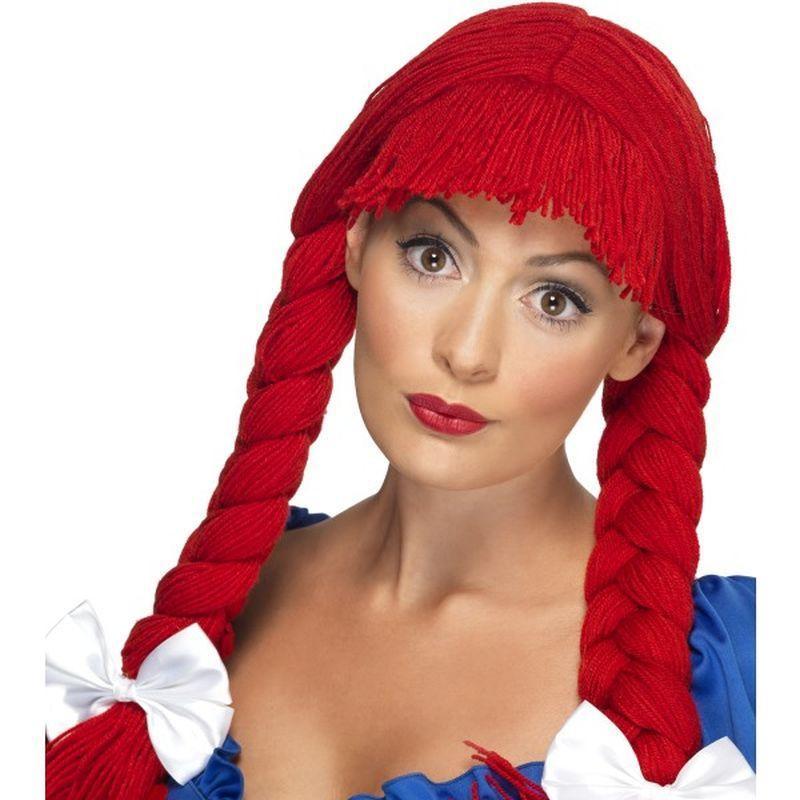 Rag Doll Wig - One Size Womens Red