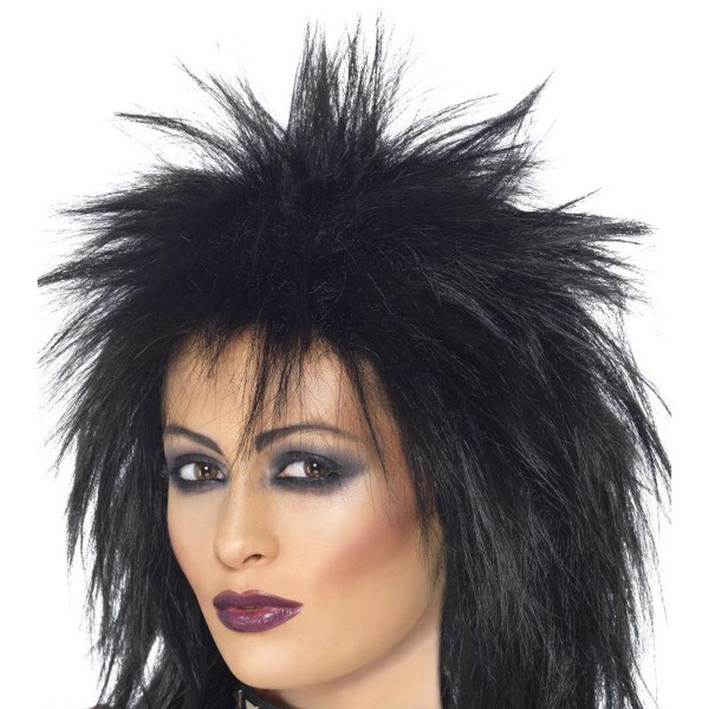 Rock Diva Wig - One Size Womens Black