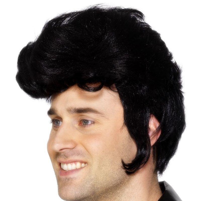 Rockstar Wig - One Size Mens Black