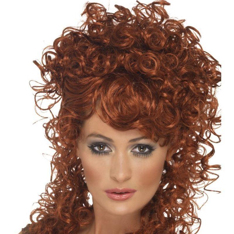 Saloon Girl Wig - One Size Womens Auburn