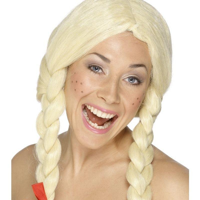 Schoolgirl / Dutch Wig - One Size Womens Blonde