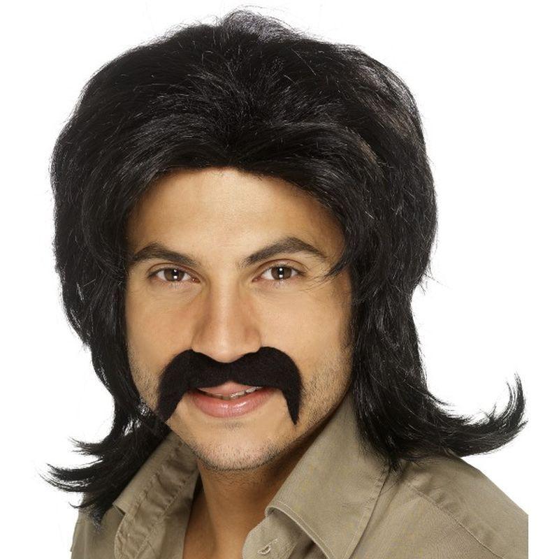 70s Retro Wig - One Size Mens Black