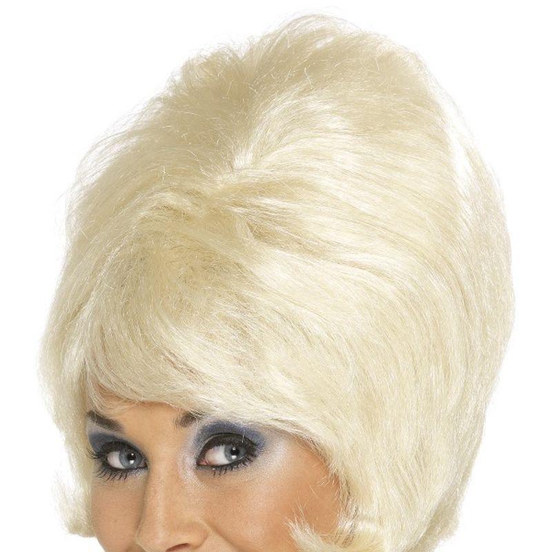 60s Beehive Wig - One Size Womens Blonde