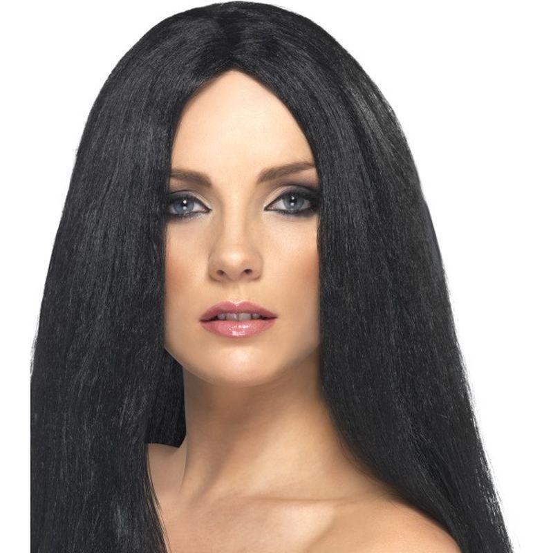 Star Style Wig - One Size Womens Black