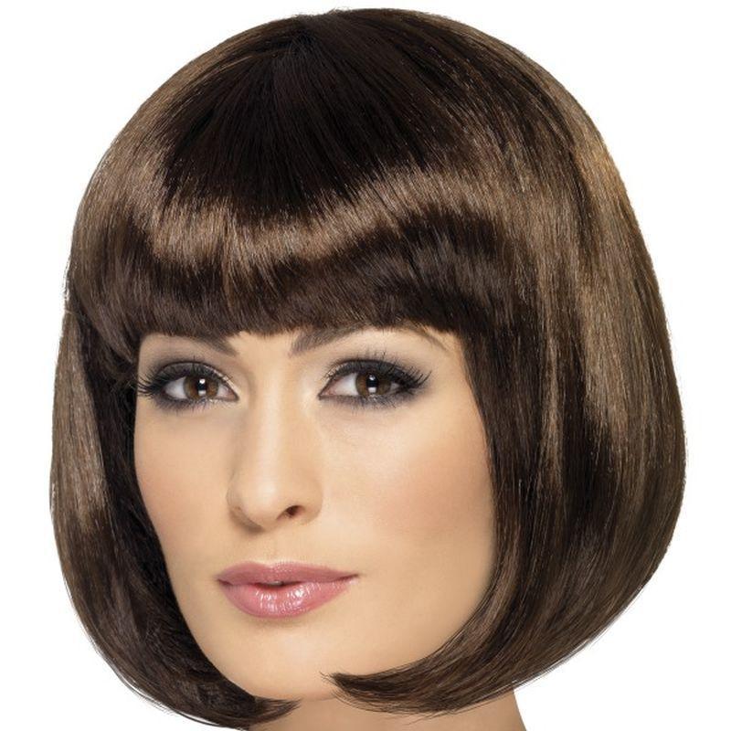Partyrama Wig, 12 inch - One Size Womens Brown