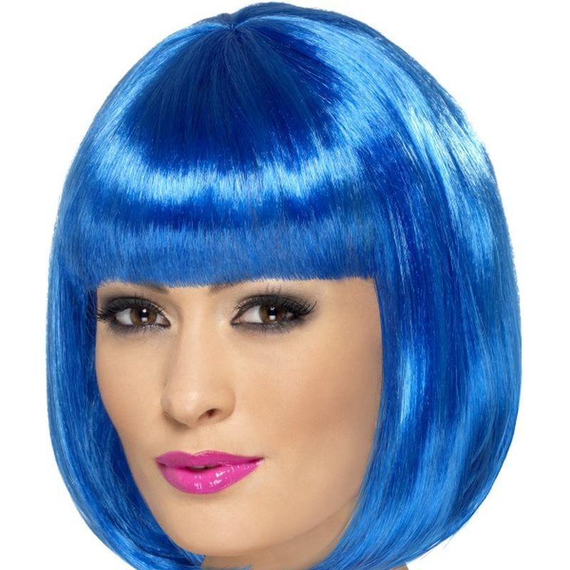 Partyrama Wig, 12 inch - One Size Womens Blue