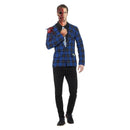 Breaking Bad Gustavo Fring Costume Adult Blue Mens -1