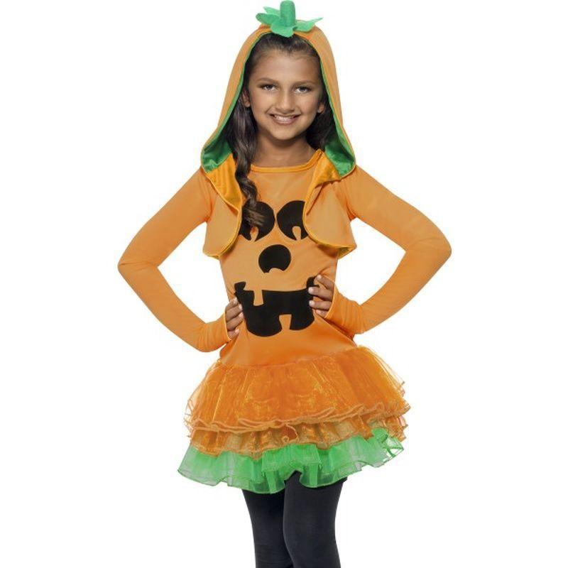 Pumpkin Tutu Dress Costume - Small Age 4-6 Girls Orange