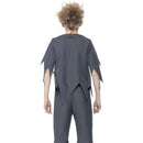 Zombie School Boy Costume Kids Grey White Red