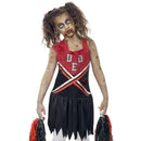 Zombie Cheerleader Costume - Teen 13+ Girls Red/Black