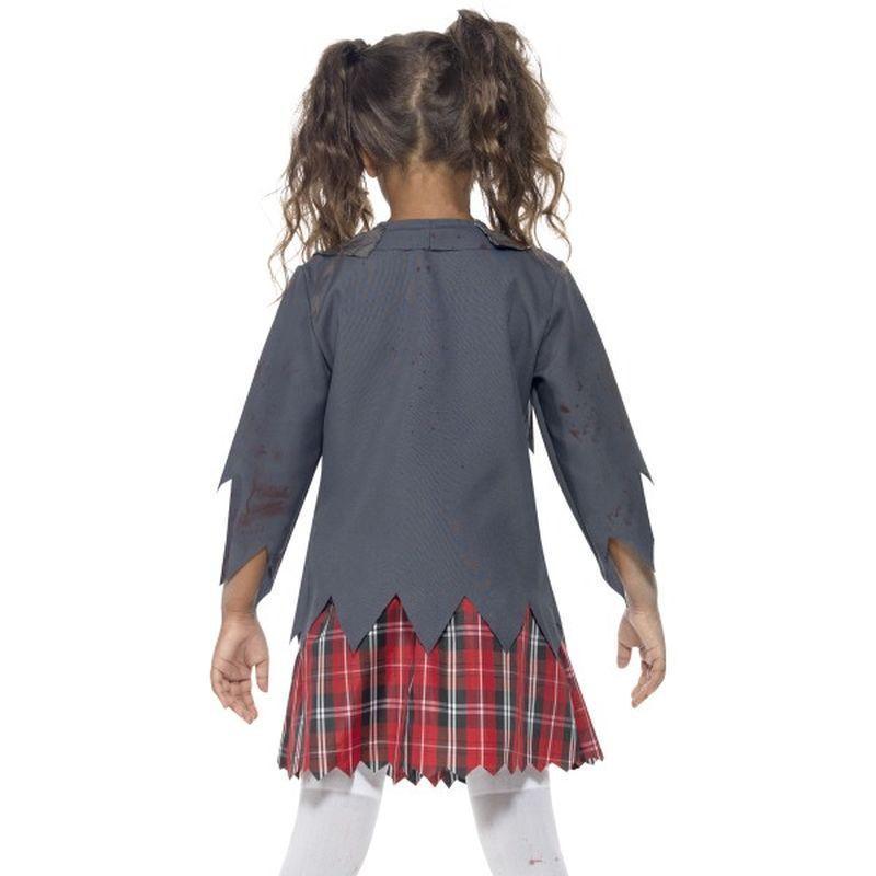 Zombie School Girl Costume Kids Grey Girls