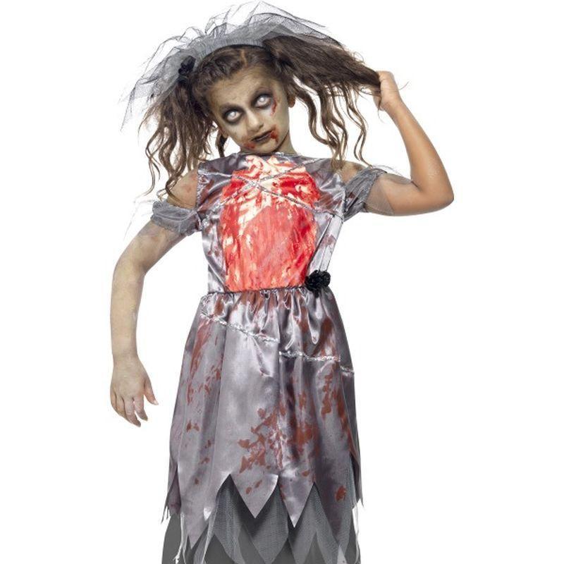 Zombie Bride Costume - Teen 13+ Girls Grey