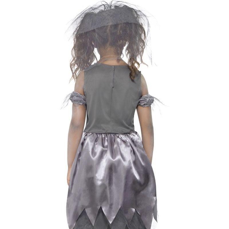 Zombie Bride Costume Kids Grey Girls