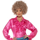 Satin Ruffle Shirt, Ladies