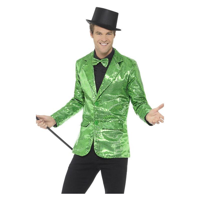 Sequin Jacket Mens Adult Green