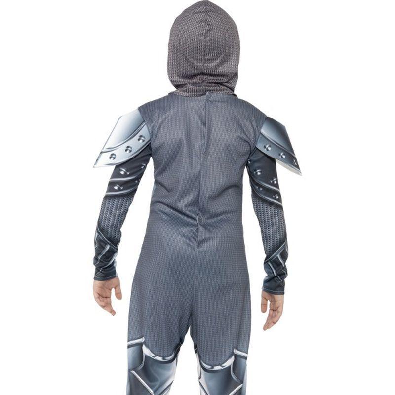 Deluxe Armoured Knight Costume Kids Grey Boys