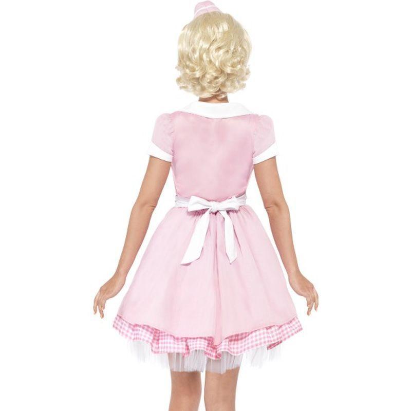 50s Diner Girl Costume Adult Pink Womens