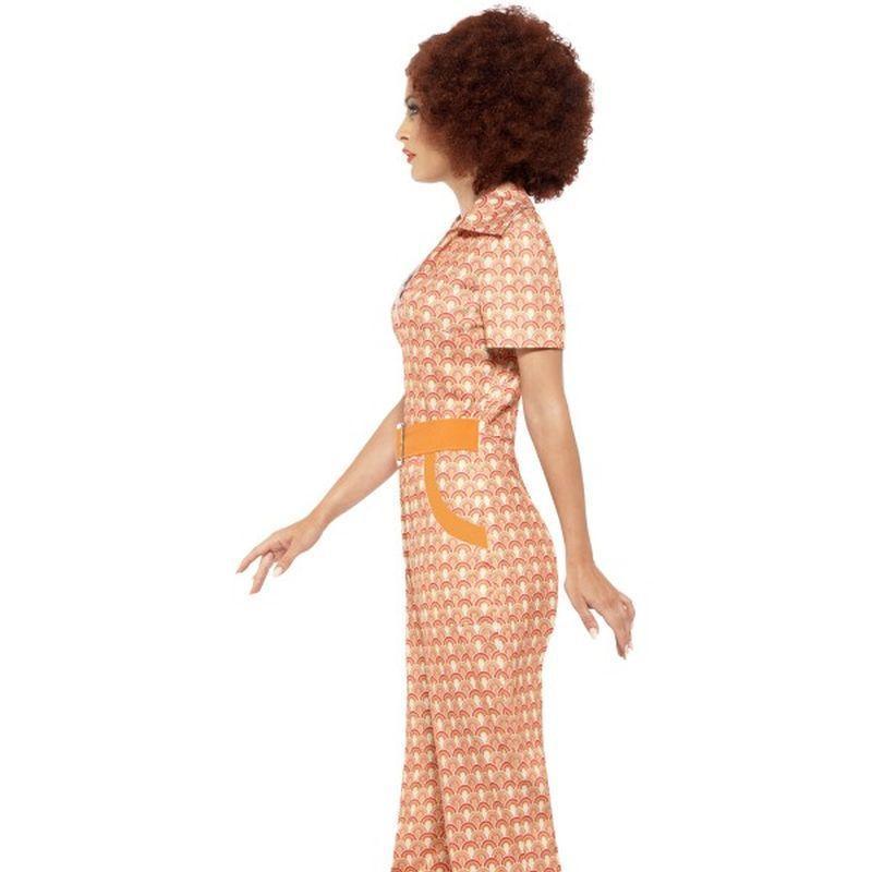 Authentic 70s Chic Costume Adult Orange Womens