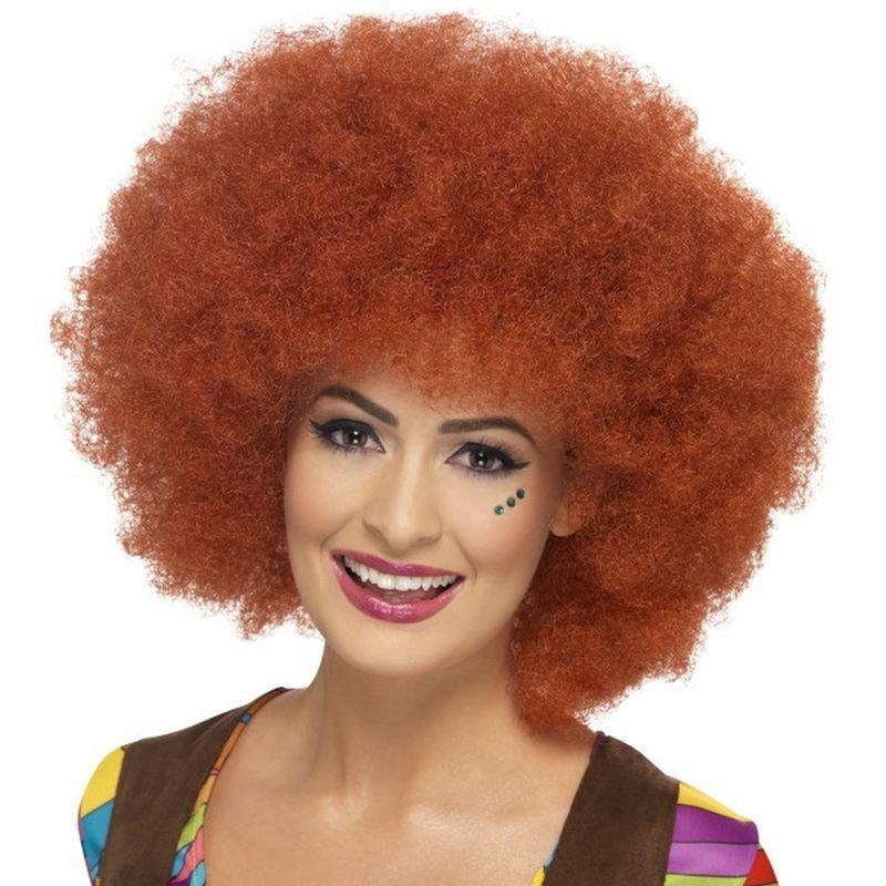 60s Afro Wig - One Size Womens Red