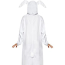 Rabbit Costume Adult White Onesie Nose Hood